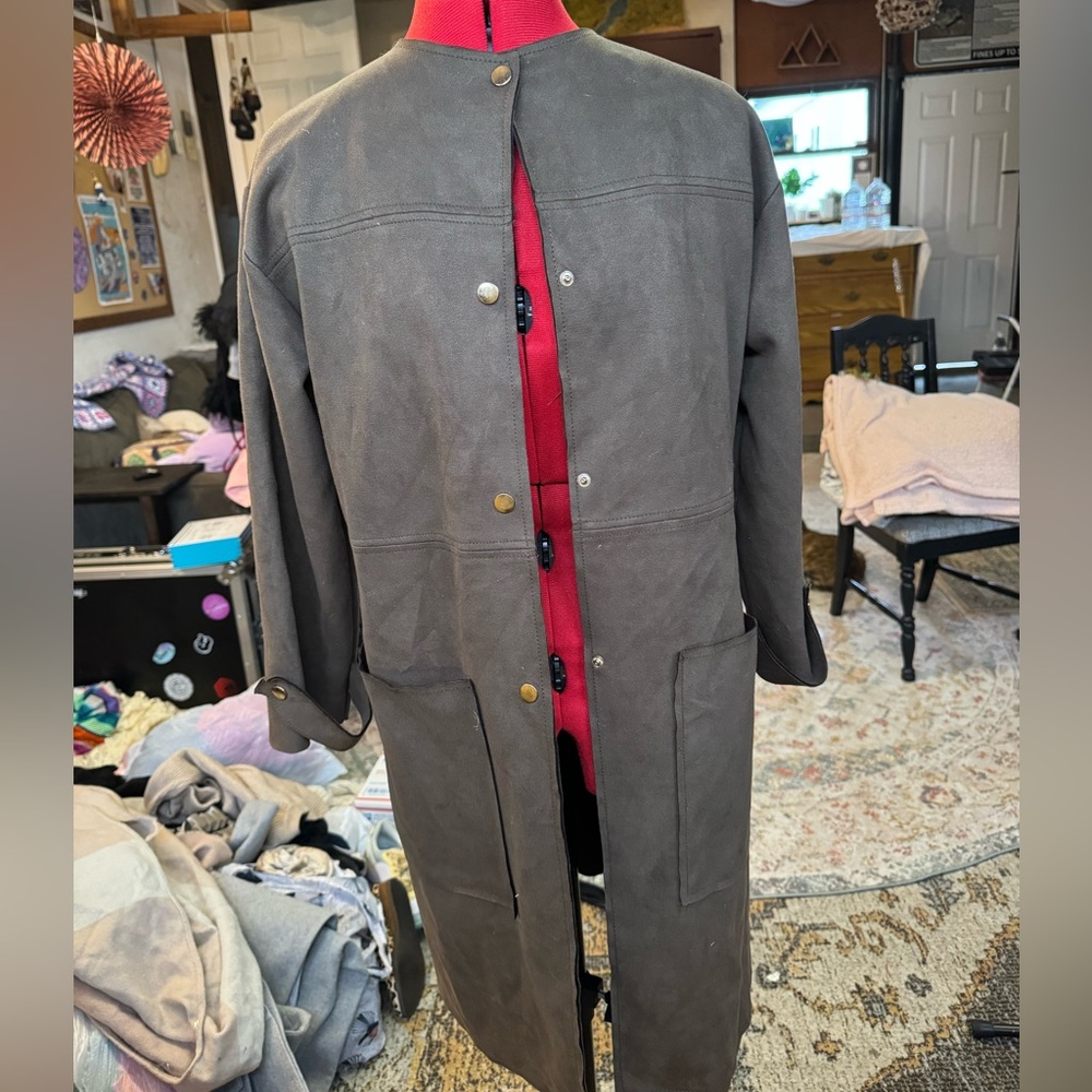 Suede coat